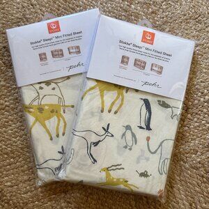 Stokke Sleepi Mini Fitted Sheets (Set of 2, Into the Wild Print)